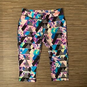 Fila Multicolor Crop Capri Performance Running SM